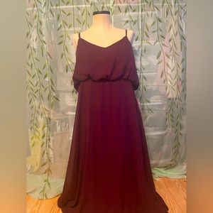 Cabernet Red Bridesmaid Dress